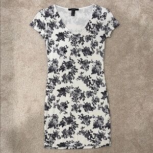 Forever 21 Black and White Bodycon Mini Dress